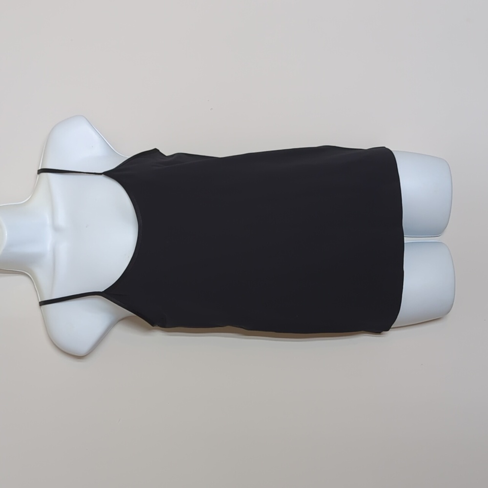 Banana Republic Black Camisole Stretch Nylon Adjustable Straps Size Large